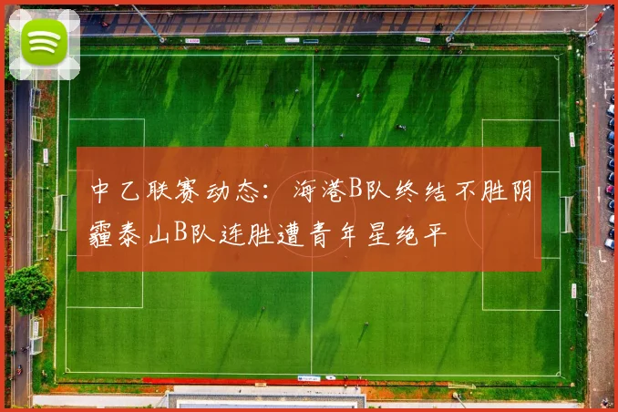 中乙联赛动态：海港B队终结不胜阴霾泰山B队连胜遭青年星绝平
